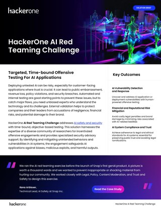 HackerOne AI Red Teaming Challenge Solution Brief