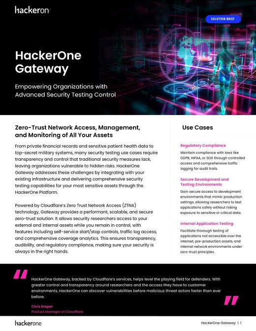 HackerOne Gateway Solution Brief